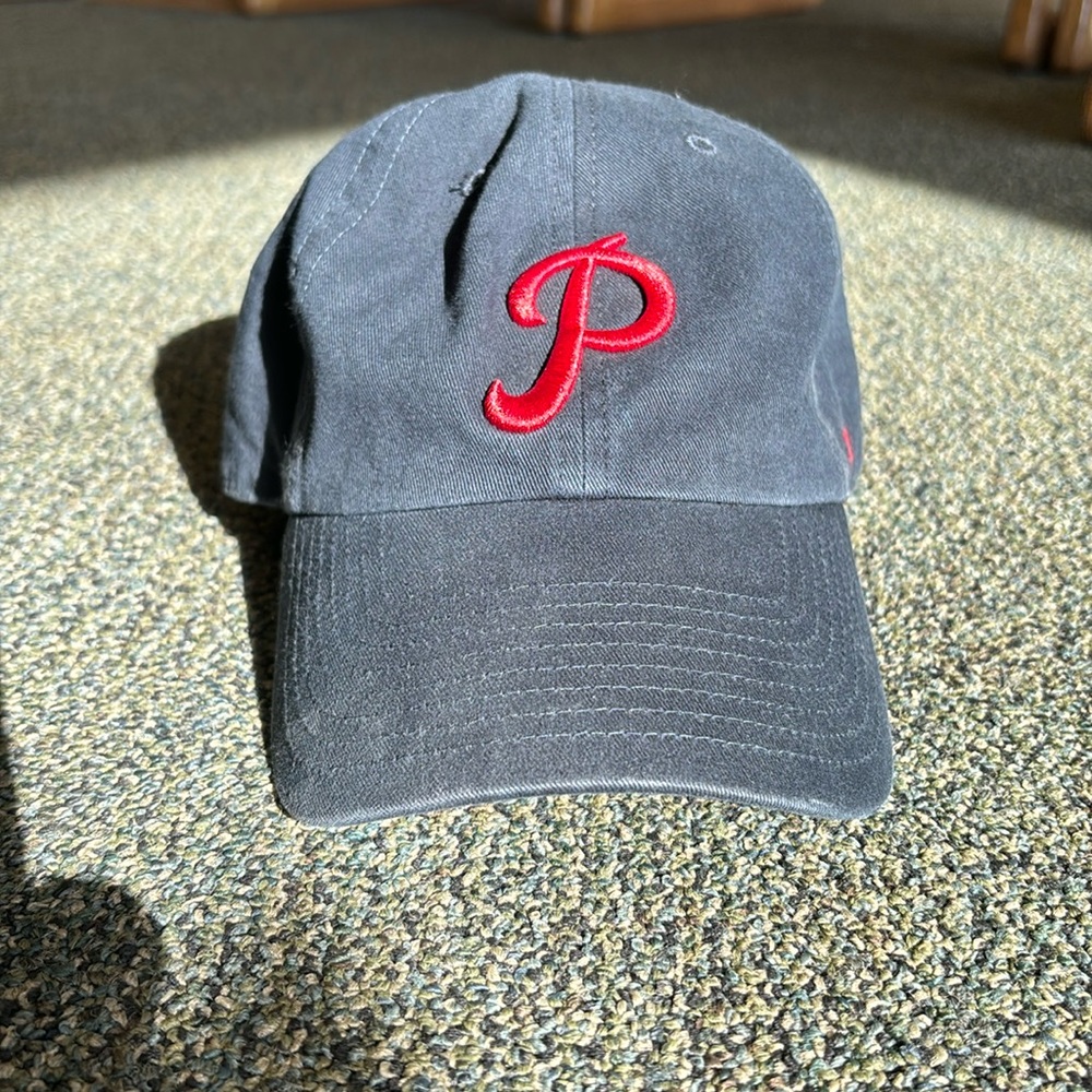P Embroidered Black Baseball Cap - Unbranded